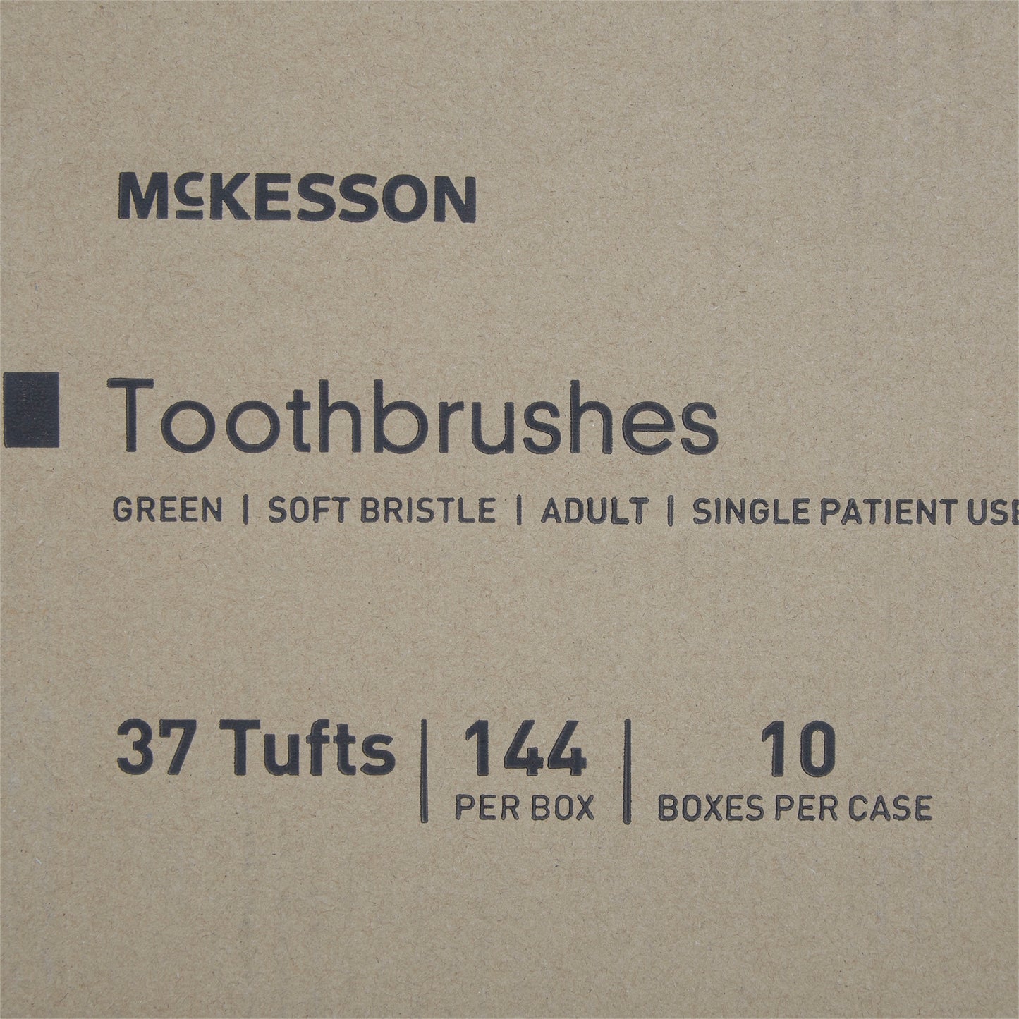 McKesson Toothbrush Green Adult Soft (888502_CS)