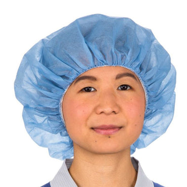 Cardinal Bouffant Cap One Size Fits Most Blue Elastic Closure (447550_CS)
