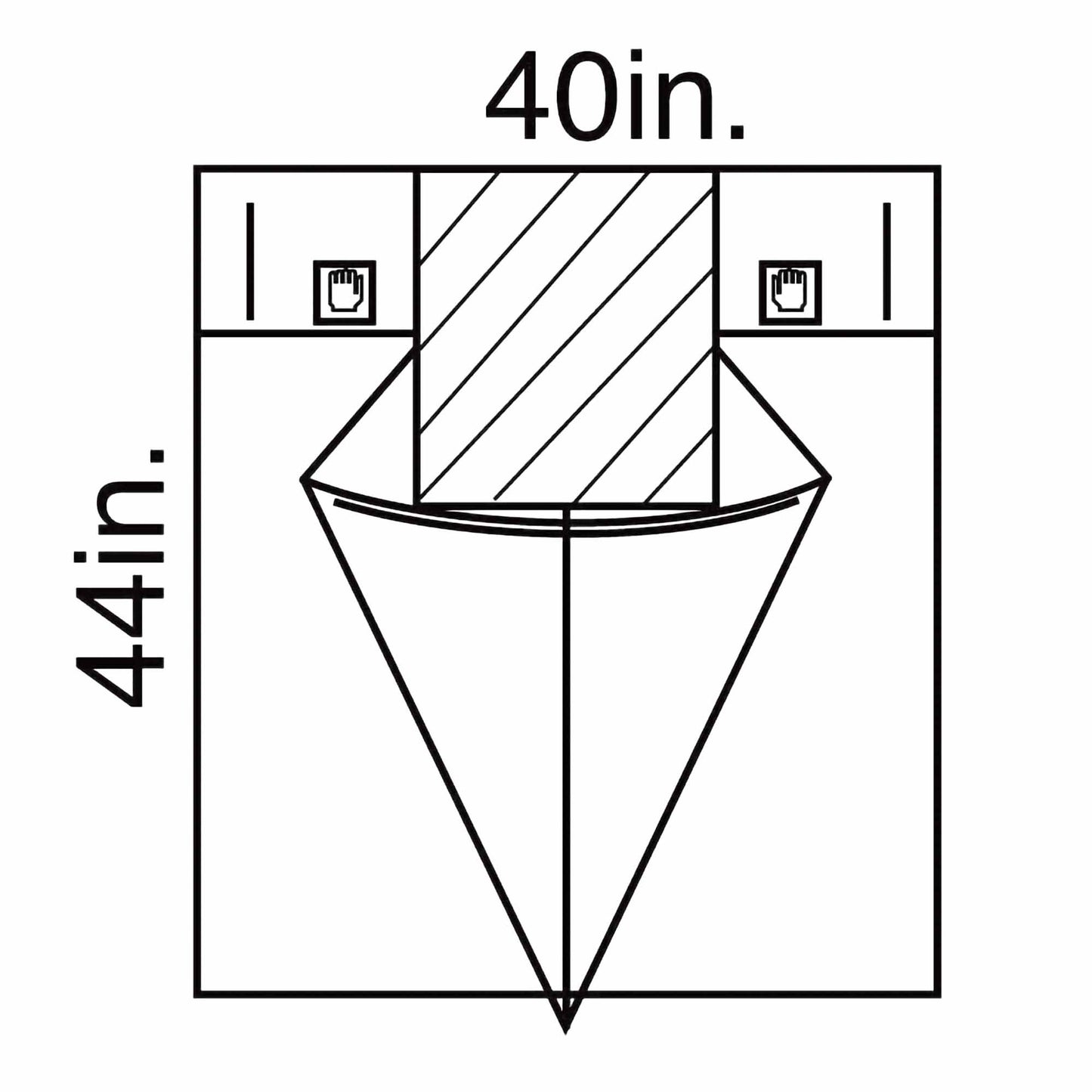 O&M Halyard Inc Obstetrics / Gynecology Drape Under Buttocks Drape 40 W X 44 L Inch Sterile (203329_CS)