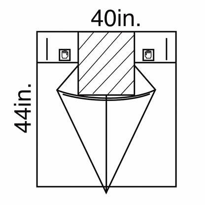 O&M Halyard Inc Obstetrics / Gynecology Drape Under Buttocks Drape 40 W X 44 L Inch Sterile (203329_CS)