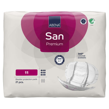 Abena® San Premium Incontinence Liner 14.5 X 28.7 Inch Heavy Absorbency Fluff / Polymer Core Size 11 (1218223_CS)