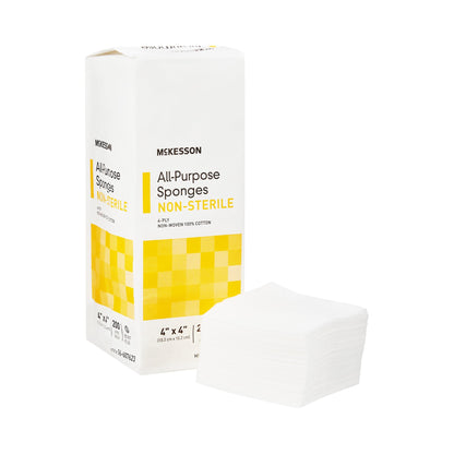 McKesson Nonwoven Sponge 4 X 4 Inch 4-Ply NonSterile 200 per Pack (481053_PK)