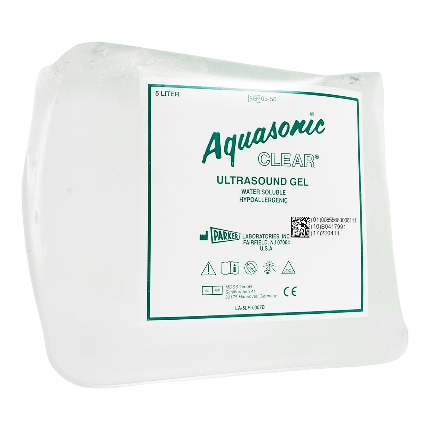Aquasonic Clear® Ultrasound Gel High Viscosity 5 Liter Jug NonSterile (227102_CS)