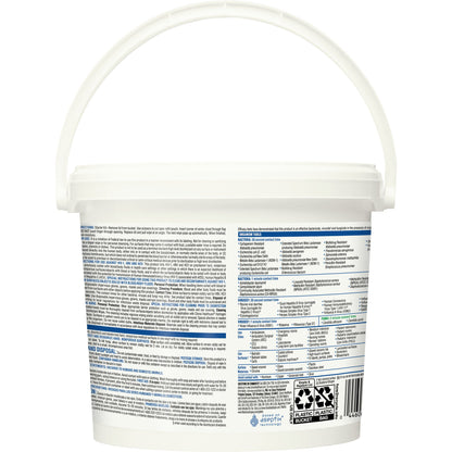Clorox Healthcare® Surface Disinfectant Cleaner Premoistened Hydrogen Peroxide Based Manual Pull Wipe 185 Count Pail Unscented NonSterile (853531_CT)
