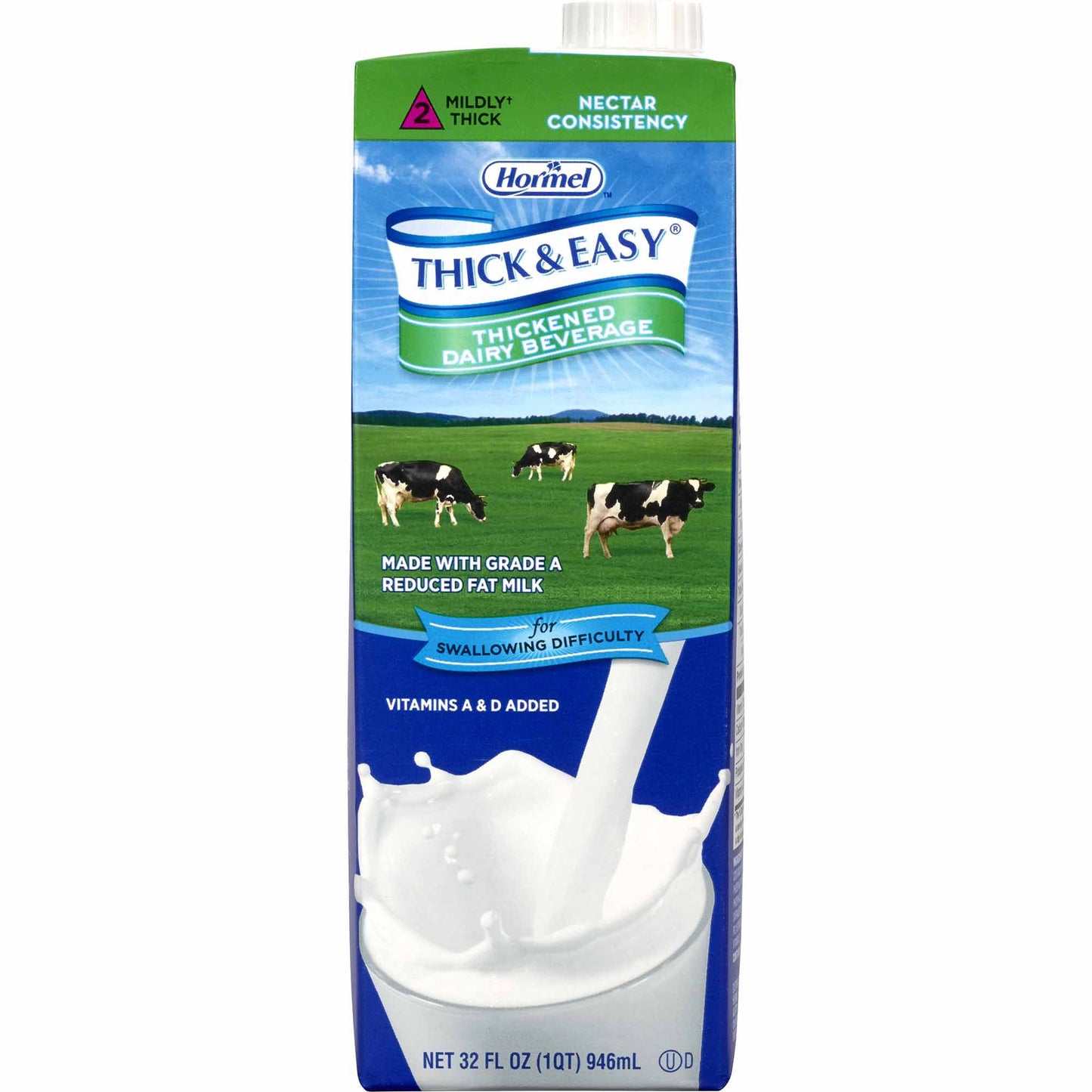 Thick & Easy® Dairy Thickened Beverage 32 oz. Carton Milk Flavor Liquid IDDSI Level 2 Mildly Thick (1058819_CS)