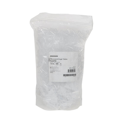 McKesson Microcentrifuge Tube Plain 1.5 mL Snap Cap Polypropylene Tube (1169386_CS)