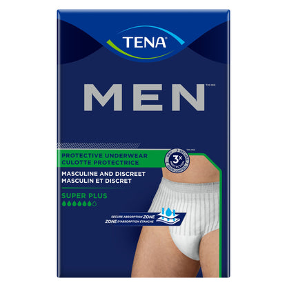 TENA® MEN™ Super Plus Male Adult Absorbent Underwear Pull On with Tear Away Seams Large / X-Large Disposable Heavy Absorbency (738751_CS)