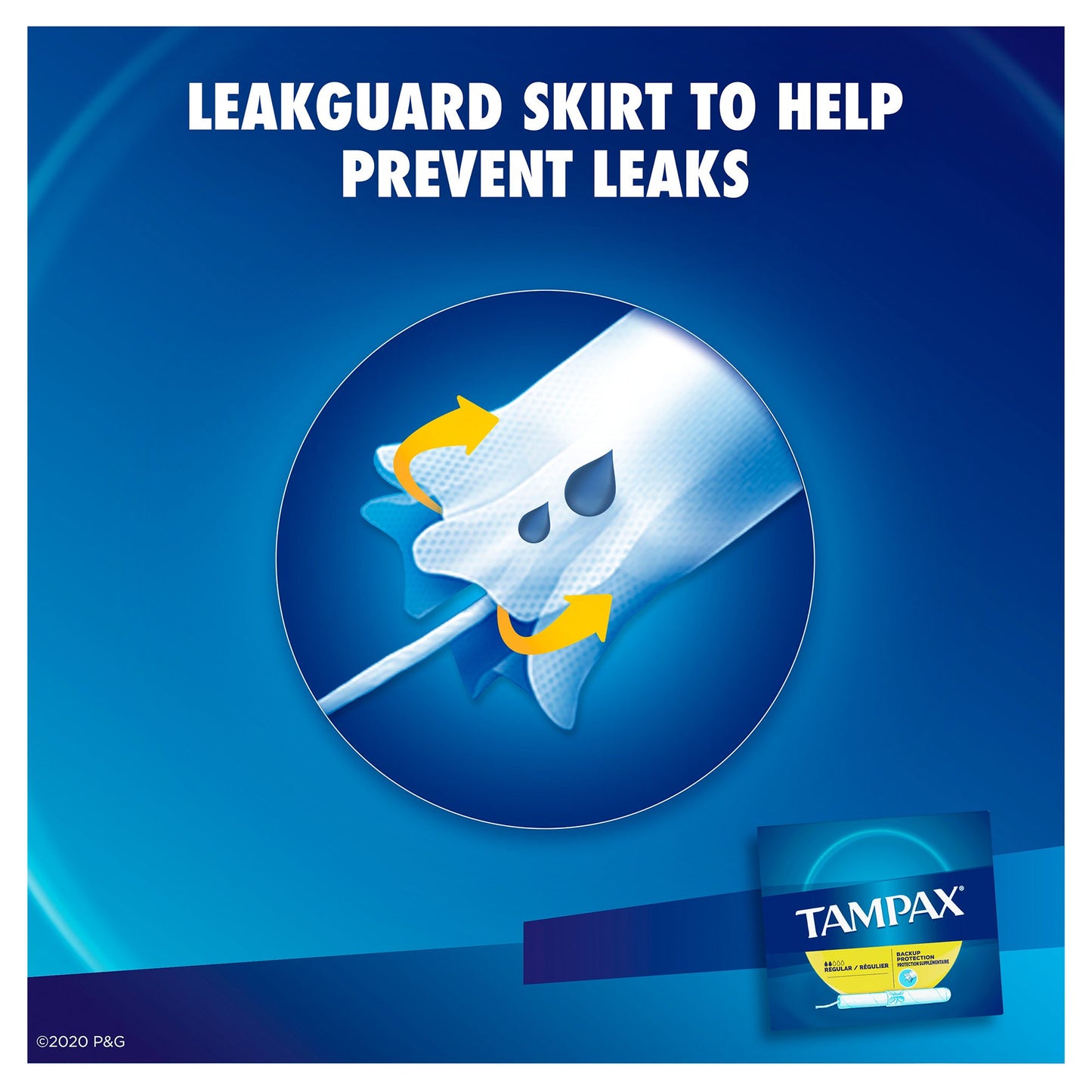 Tampax® Tampon Regular Absorbency Cardboard Applicator Individually Wrapped (783577_BX)