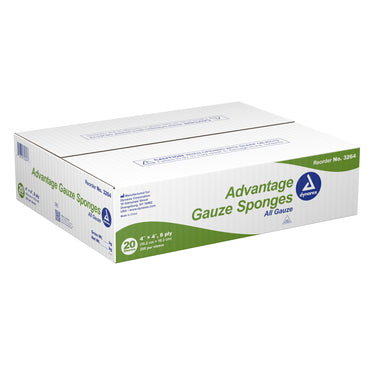 Advantage Gauze Sponge 4 X 4 Inch 8-Ply NonSterile 200 per Pack (762584_CS)
