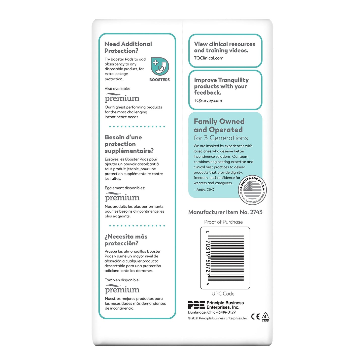 Tranquility® Essential Unisex Youth Incontinence Brief X-Small Disposable Heavy Absorbency (1188952_BG)