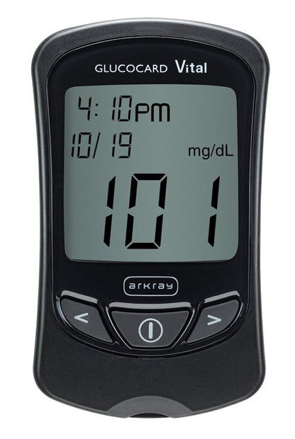 Glucocard® Vital™ Blood Glucose Meter 7 Second Results Stores up to 250 Results No Coding Required (783949_CS)