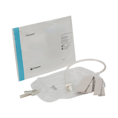Conveen® Security+ Urinary Leg Bag Anti-Reflux Valve NonSterile 600 mL Polyethylene / Flocked (181522_EA)