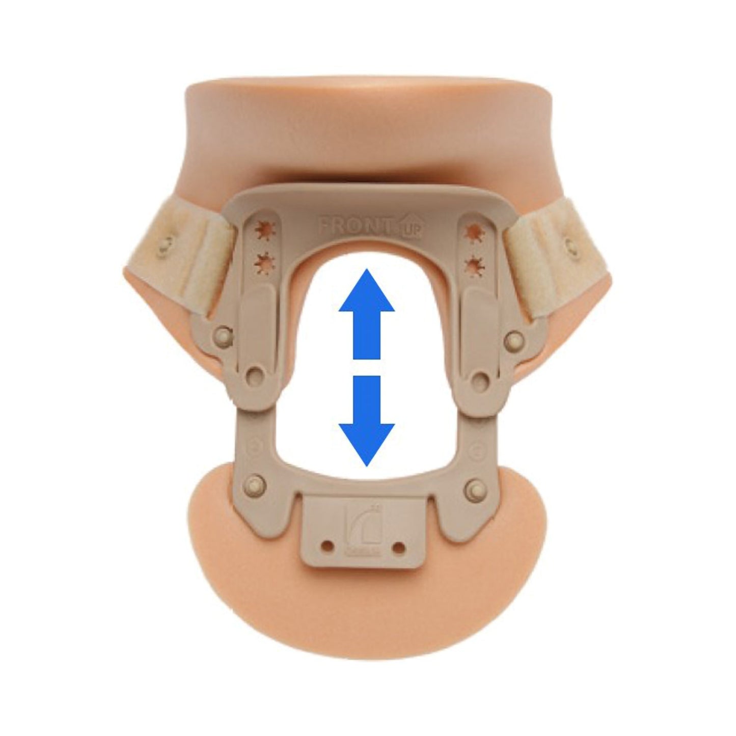 Ossur® Philadelphia® Rigid Cervical Collar Preformed Adult One Size Fits Most Two-Piece / Trachea Opening Adjustable Height 10 to 19 Inch Neck Circumference (812385_EA)