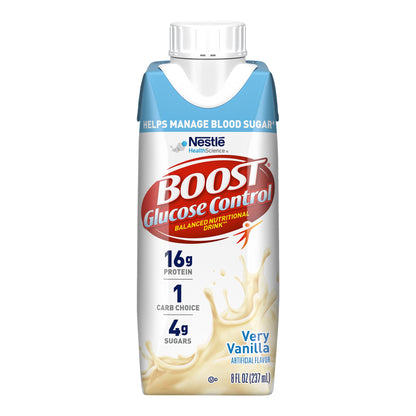 Boost Glucose Control® Oral Supplement Very Vanilla Flavor Liquid 8 oz. Carton (1178518_EA)