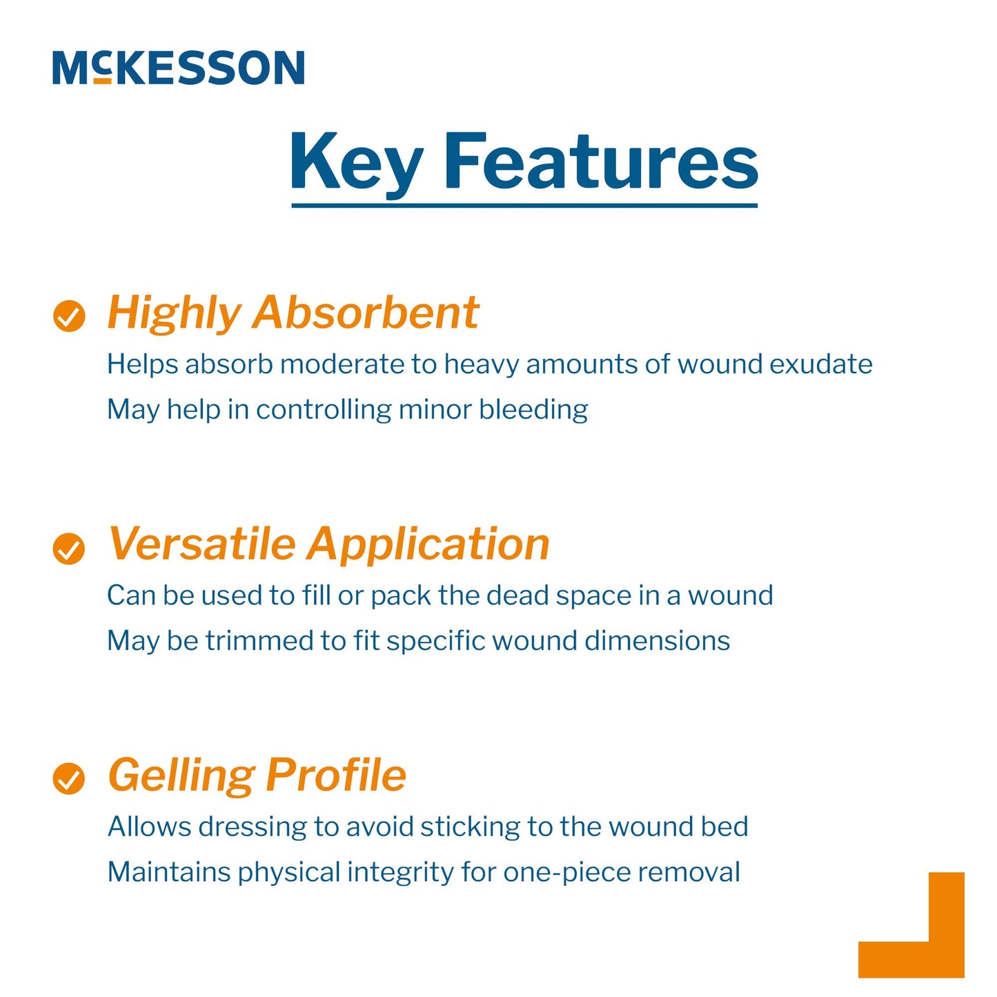 McKesson Alginate Dressing 4 X 8 Inch Rectangle (883266_EA)