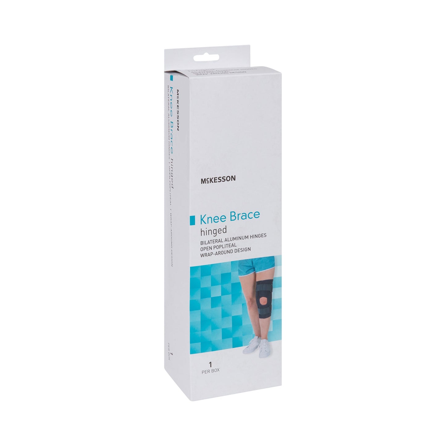 McKesson Knee Brace Large Wraparound / Hook and Loop Strap Closure with D-Rings 20-1/2 to 23 Inch Circumference Left or Right Knee (1159102_EA)