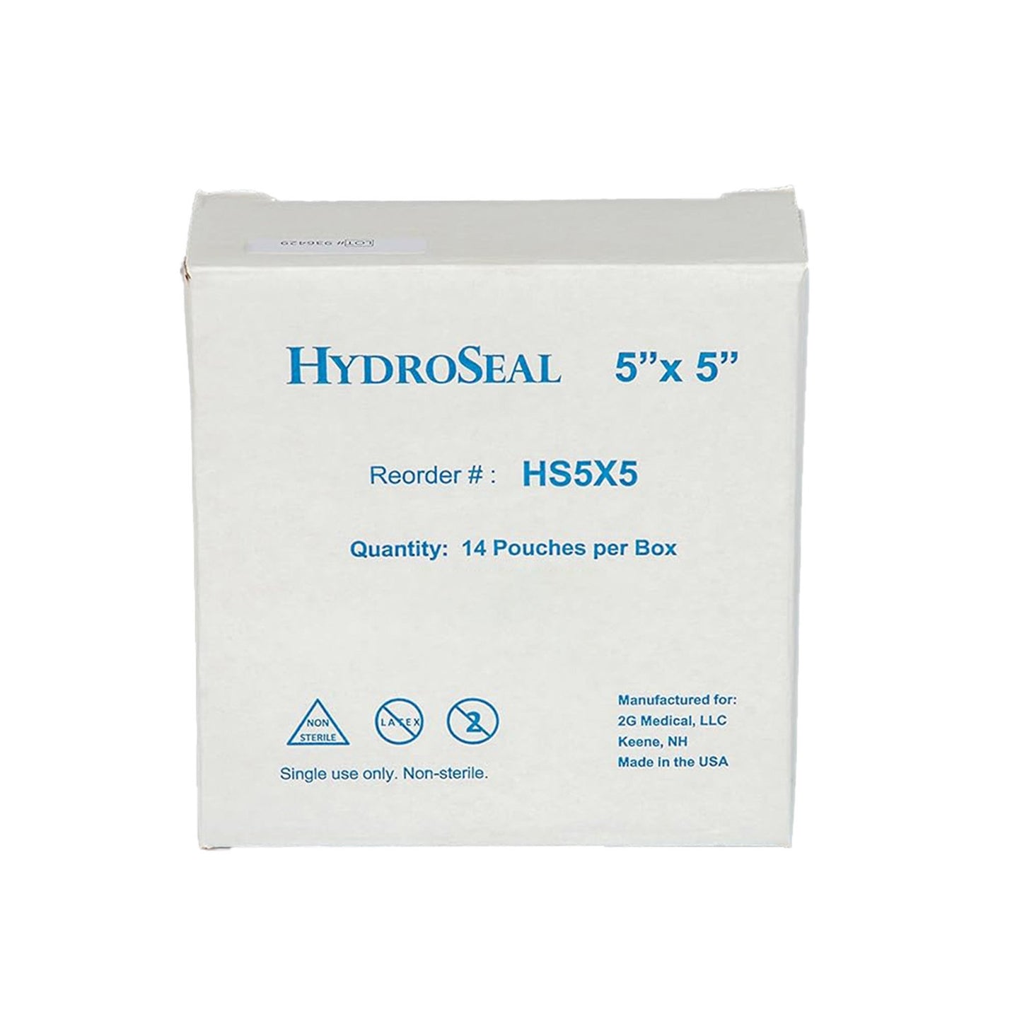 HydroSeal IV Site Barrier Protector 5 X 5 Inch Square NonSterile (1136590_BX)