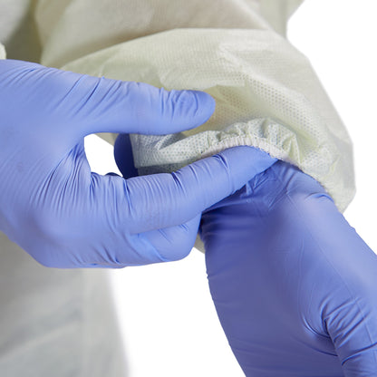McKesson Protective Procedure Gown One Size Fits Most Yellow NonSterile AAMI Level 2 Disposable (1247991_BG)