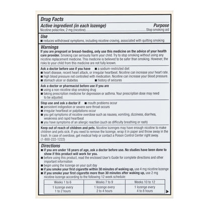 Foster & Thrive™ Stop Smoking Aid 2 mg Strength Lozenge (1238952_PK)