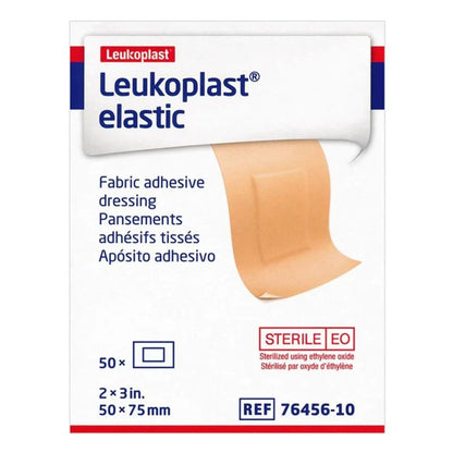 Leukoplast® Elastic Adhesive Strip 2 X 3 Inch Cross-Elastic Material Rectangle Tan Sterile (1212121_BX)