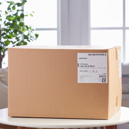 McKesson Orthopedic Drape U-Drape with Split 76 W X 120 L Inch Sterile (1101295_CS)