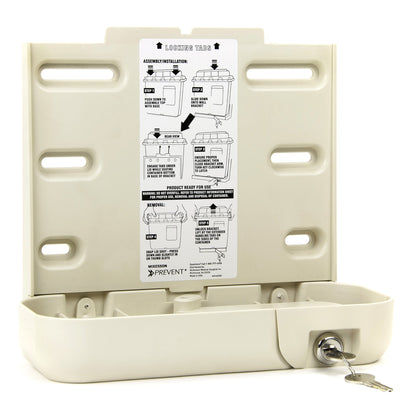 McKesson Prevent® Sharps Container Bracket Plastic Wall Mount Locking (1011864_EA)