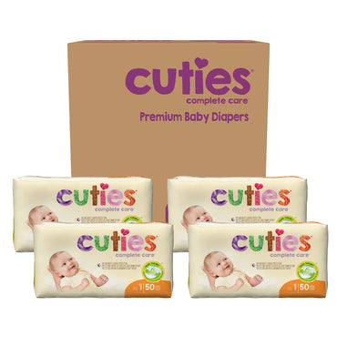 Cuties® Complete Care Unisex Baby Diaper Size 1 Disposable Heavy Absorbency (699151_PK)