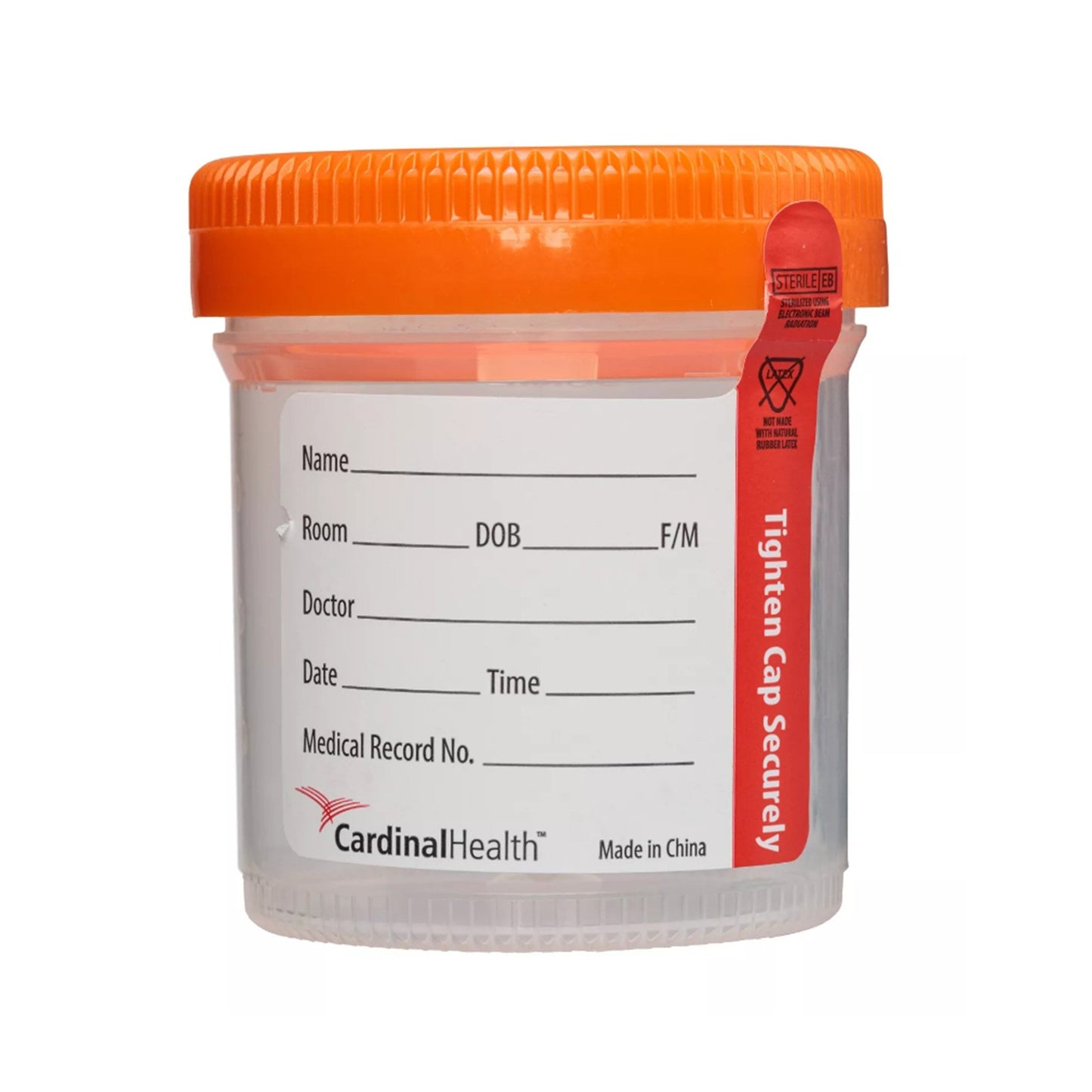 Cardinal Urine Specimen Container 53 X 62 mm 90 mL (3 oz.) Screw Cap Sterile (1153433_CS)