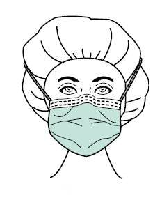 Precept® Sensitive Skin Plus Surgical Mask ASTM Level 1 Tie Closure One Size Fits Most (282070_BX)
