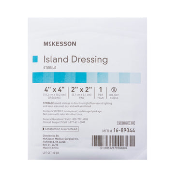 McKesson Island Dressing 4 X 4 Inch Square Sterile (491826_BX)