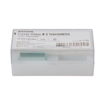 McKesson Cover Glass Square No. 2 Thickness 22 X 22 mm (484340_BX)