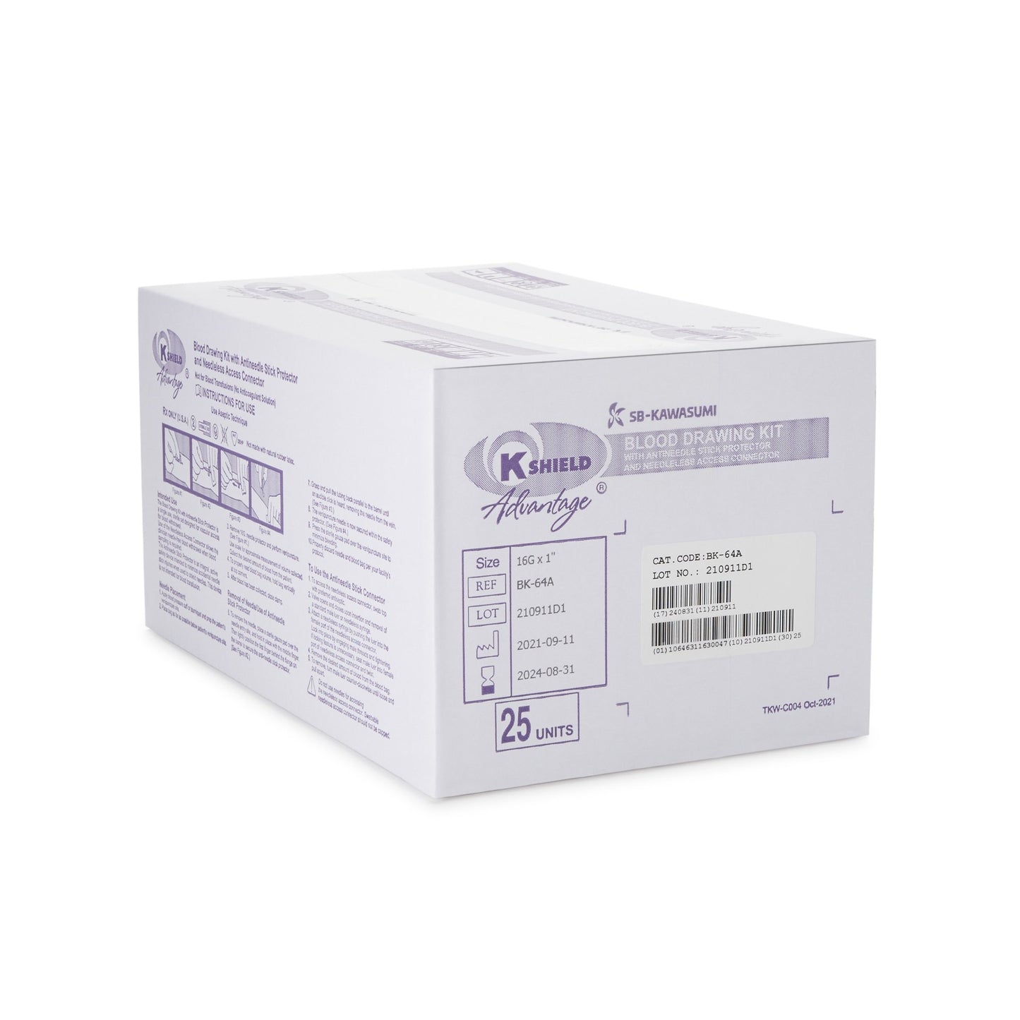 K-Shield® Advantage Blood Draw Kit 600 mL Blood Collection Bag (787909_CS)