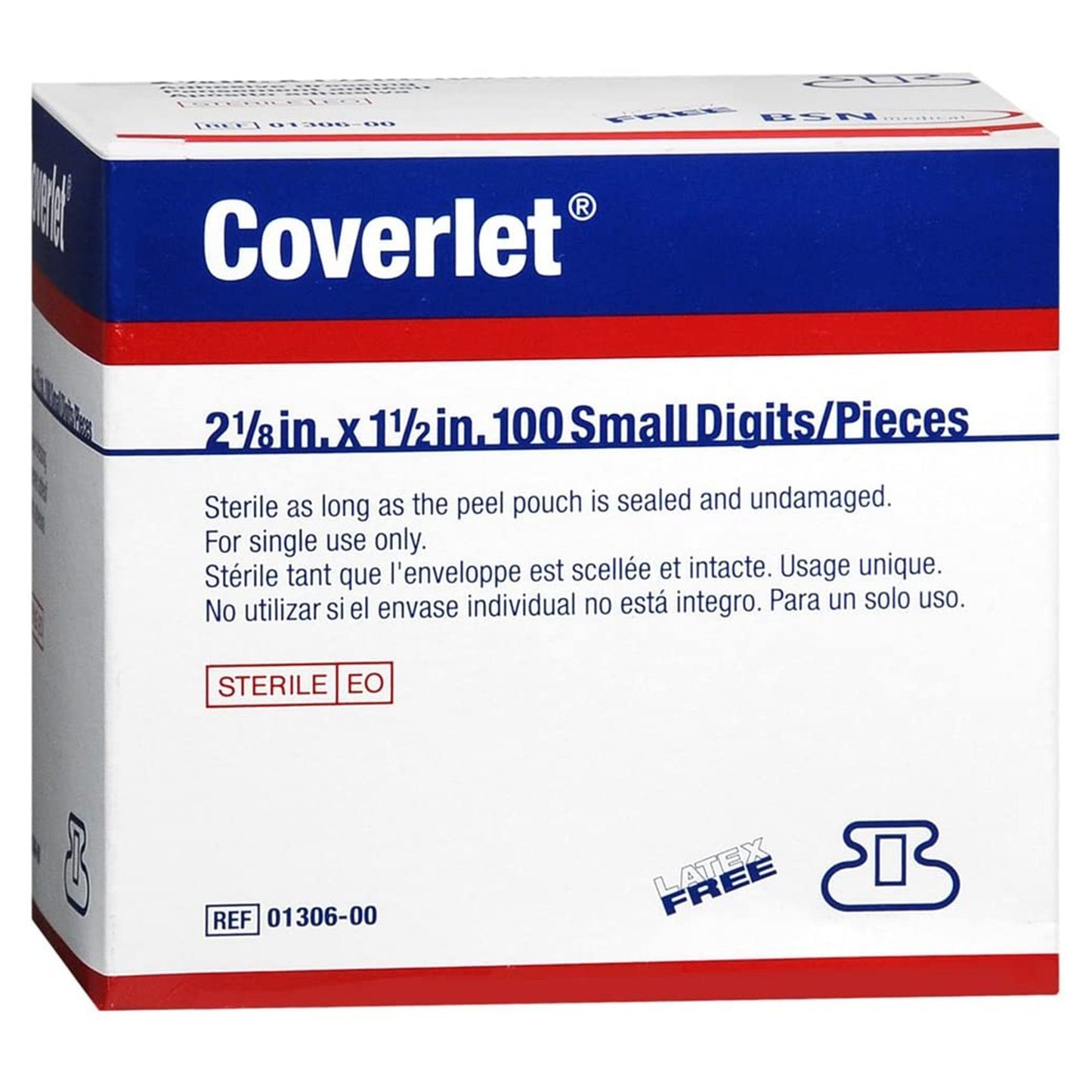 Coverlet® Adhesive Strip 1-1/2 X 2-1/2 Inch Fabric Fingertip Tan Sterile (29527_CS)