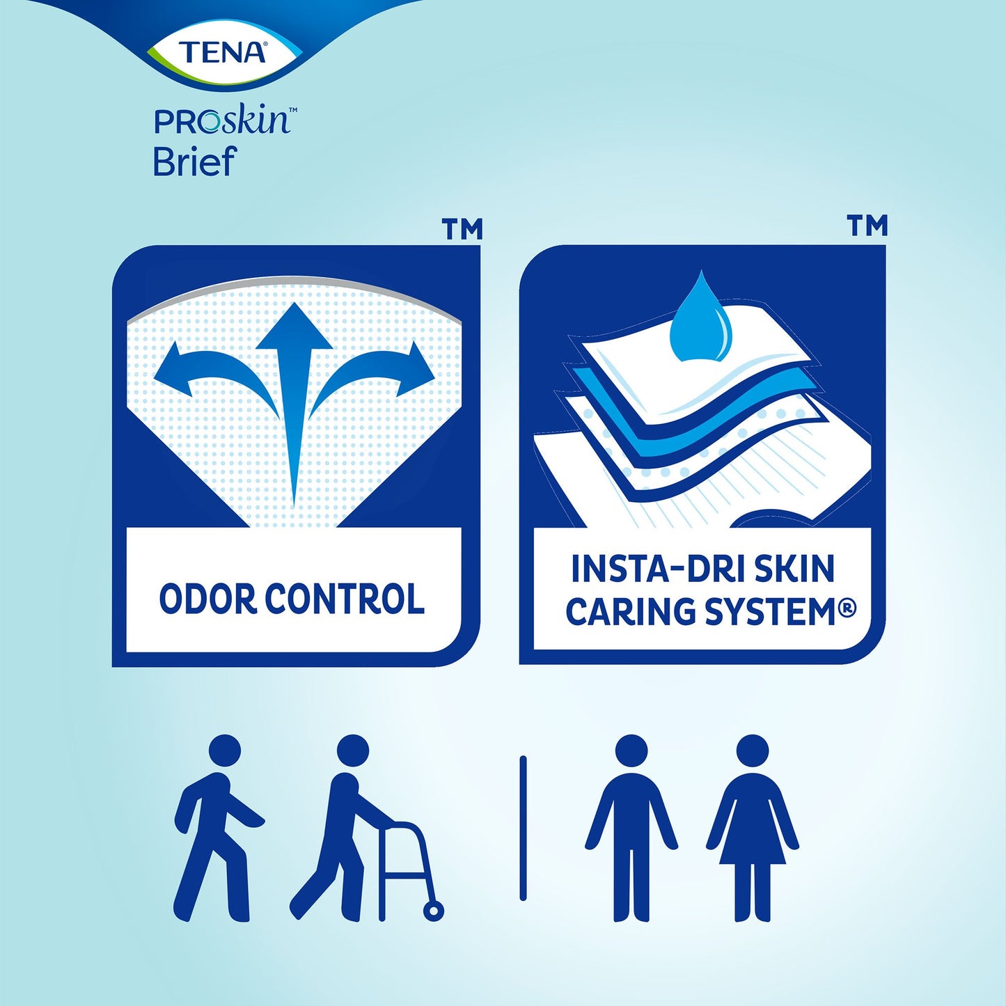 TENA ProSkin™ Ultra Unisex Adult Incontinence Brief Medium Disposable Heavy Absorbency (339179_BG)