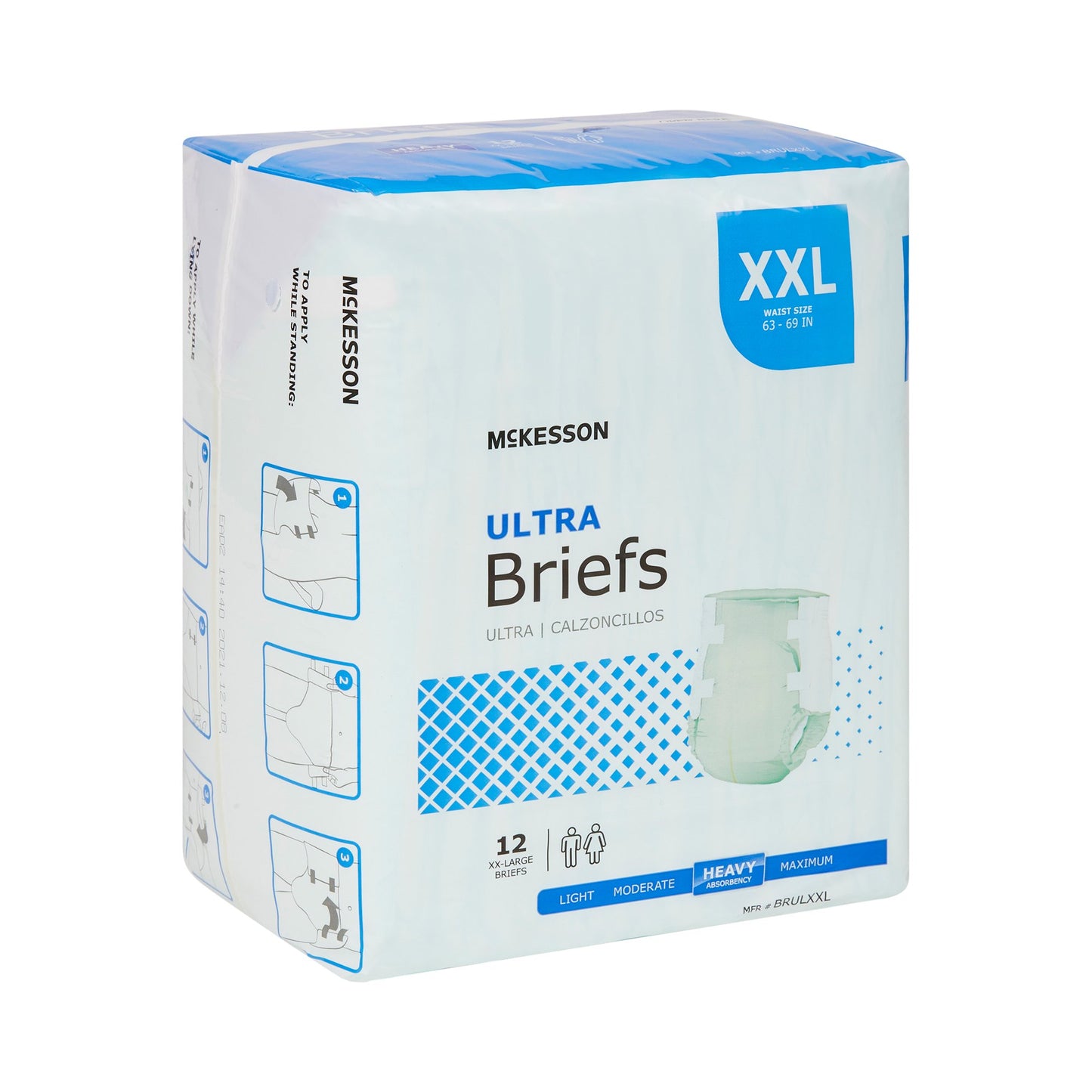McKesson Ultra Unisex Adult Incontinence Brief 2X-Large Disposable Heavy Absorbency (742323_BG)