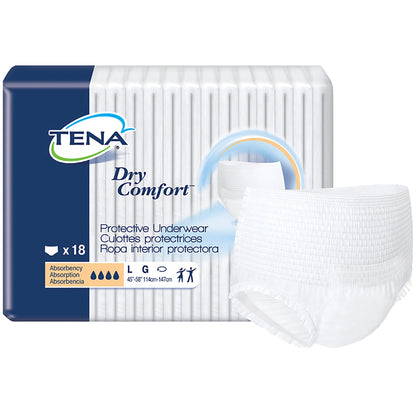 TENA® Dry Comfort™ Unisex Adult Absorbent Underwear Pull On with Tear Away Seams Large Disposable Moderate Absorbency (959413_CS)