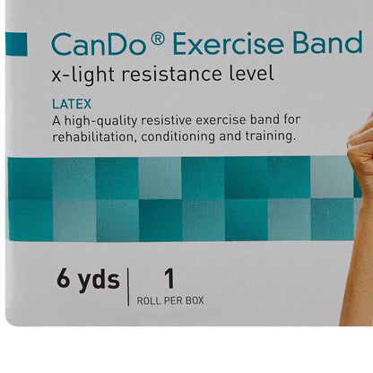 McKesson CanDo® Exercise Resistance Band Yellow 5 Inch X 6 Yard X-Light Resistance (1073317_EA)