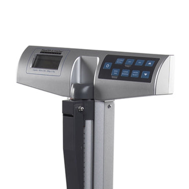 Health O Meter® Physician Scale with Height Rod Digital Display 660 lbs. / 300 kg Capacity Black / Gray AC Adapter / Battery Operated (571835_EA)