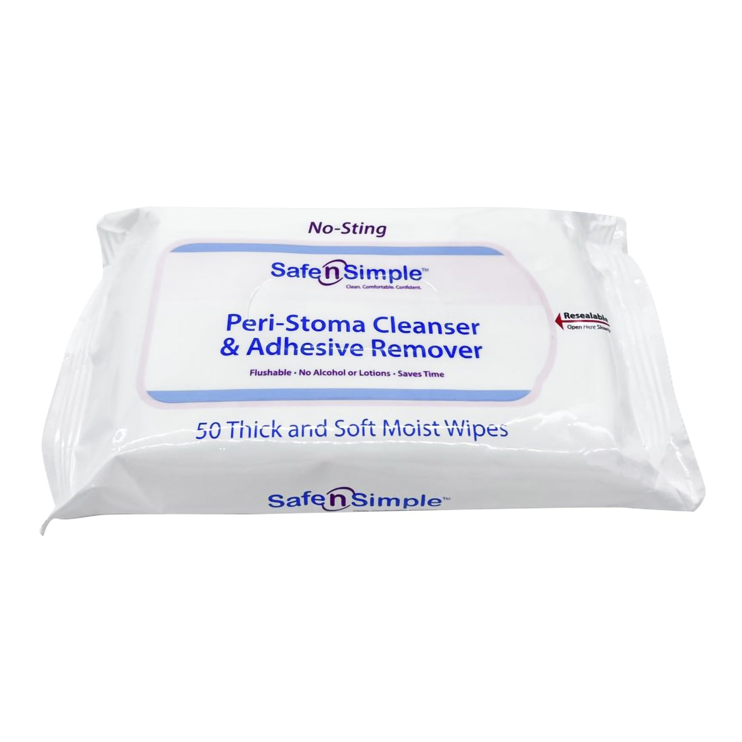 Safe n Simple™ Adhesive Remover Wipe 50 per Pack (704616_CS)
