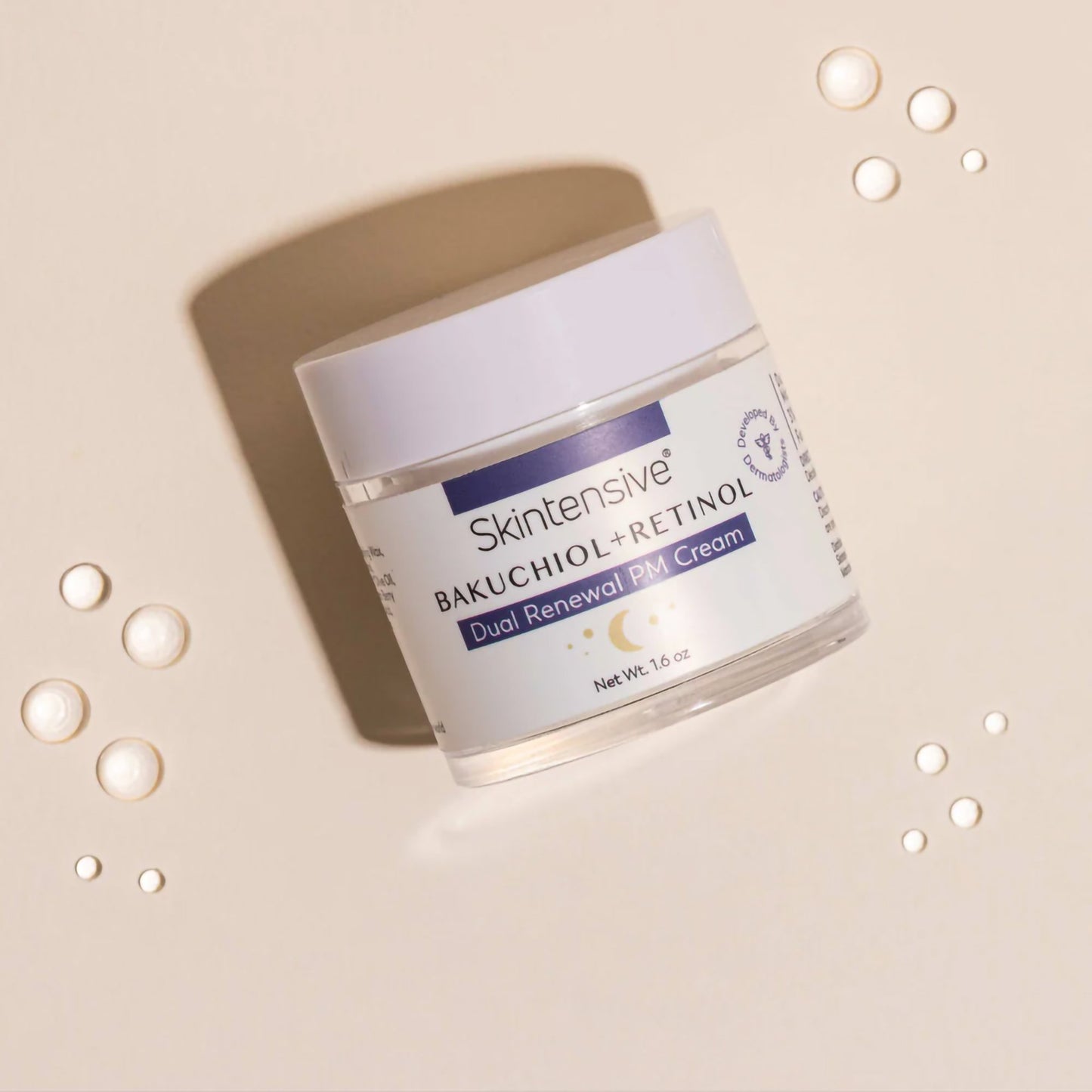 Skintensive® Bakuchiol + Retinol Dual Renewal PM Cream Facial Moisturizer 1.6 oz. Jar Unscented Cream (1267986_CS)