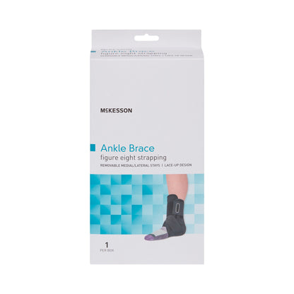 McKesson Ankle Brace Large Lace-Up / Figure-8 Strap / Hook and Loop Closure Foot (1159074_EA)