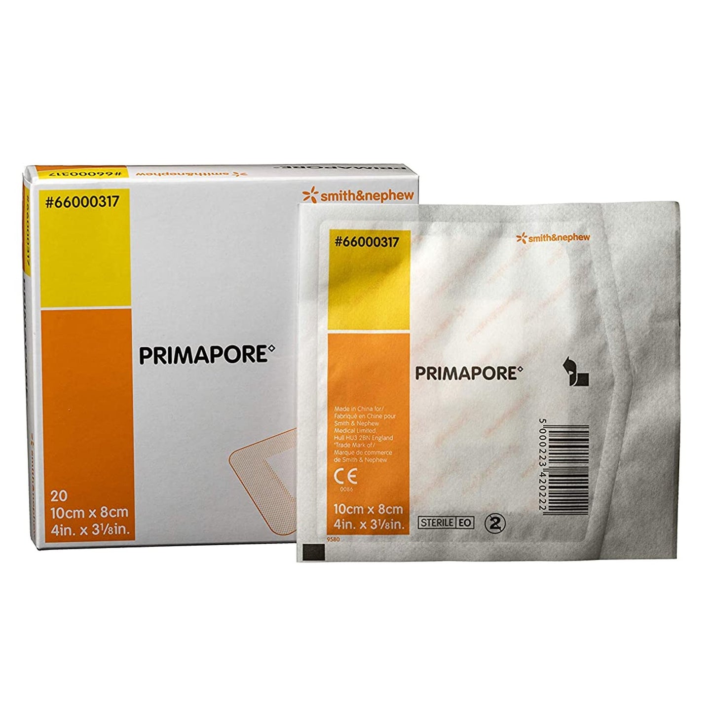 Primapore Island Dressing 3-1/8 X 4 Inch Rectangle Sterile Film Backing (370204_CS)