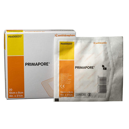Primapore Island Dressing 3-1/8 X 4 Inch Rectangle Sterile Film Backing (370204_CS)