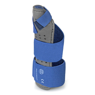 McKesson Wrist Brace with Thumb Spica Preformed Right Hand Blue / Gray Large / X-Large (1159134_EA)
