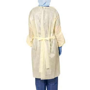 Precept® Protective Procedure Gown One Size Fits Most Yellow NonSterile AAMI Level 2 Disposable (1197109_BG)