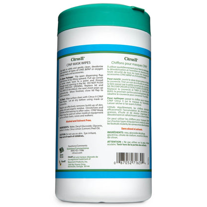 Citrus II CPAP Wipes 5 X 8 Inch, 7.5 oz (686905_CS)