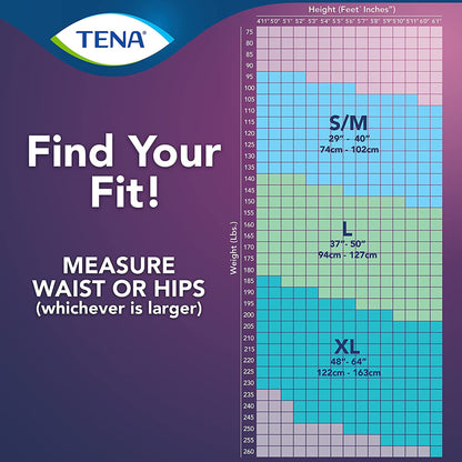 TENA® Women™ Super Plus Female Adult Absorbent Underwear Pull On with Tear Away Seams Small / Medium Disposable Heavy Absorbency (1115186_BG)