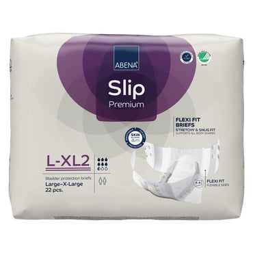 Abena Slip Flexi Fit Unisex Adult Incontinence Brief Large / X-Large Disposable Heavy Absorbency (1246194_PK)