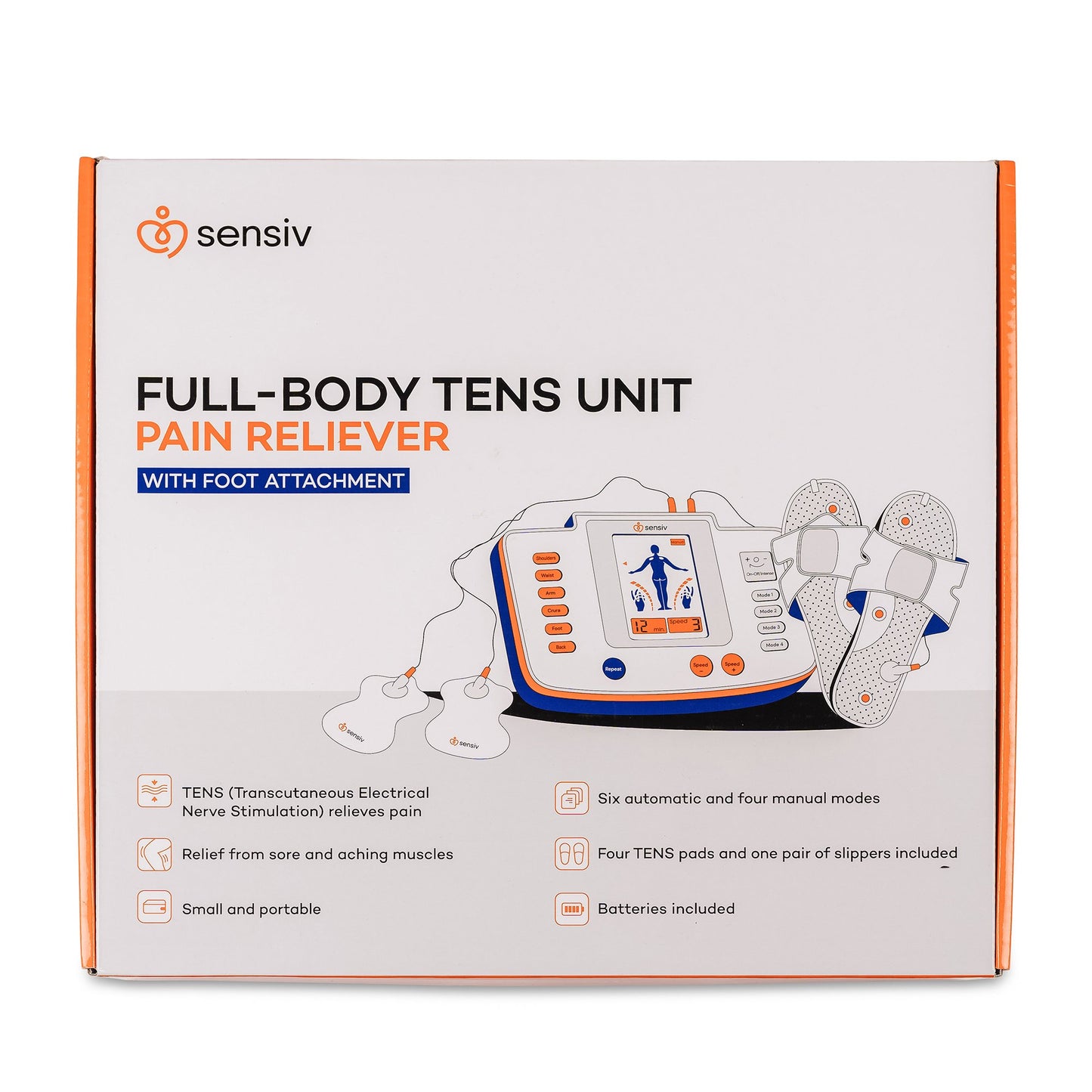 Sensiv Full-Body TENS Unit with Foot Attachment Sensiv Full-Body (1236458_EA)