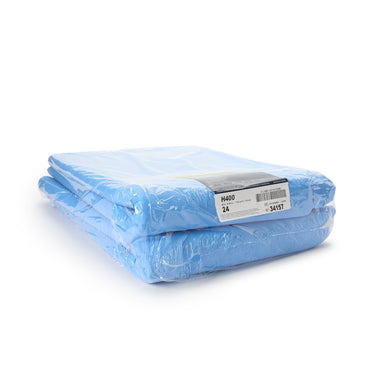 QUICK CHECK* H400 Sterilization Wrap White / Blue 45 X 45 Inch Dual Layer SMS Polypropylene Steam / EO Gas / Hydrogen Peroxide (825785_BG)